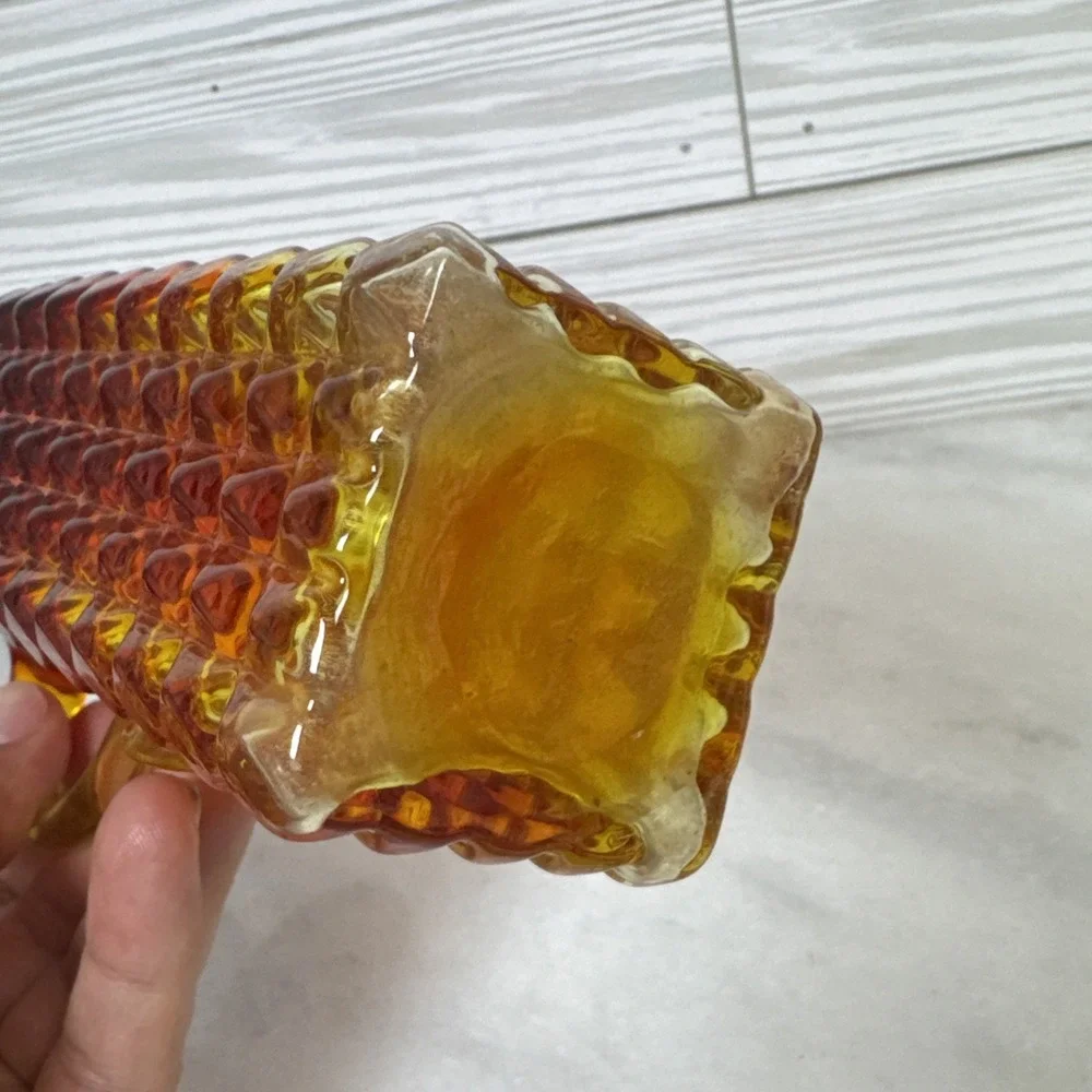 Vintage Amberina Glass Small Pitcher- 6